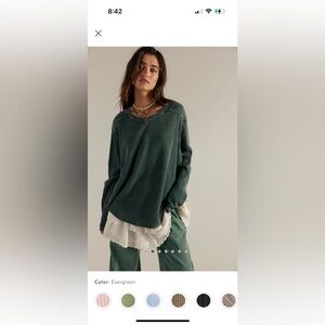 Free People Evergreen Knit Top